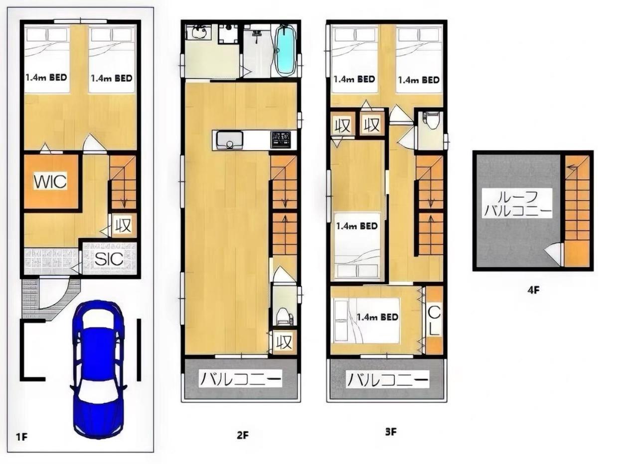 Westhouse A 天下茶屋店 Villa Osaka Exterior photo